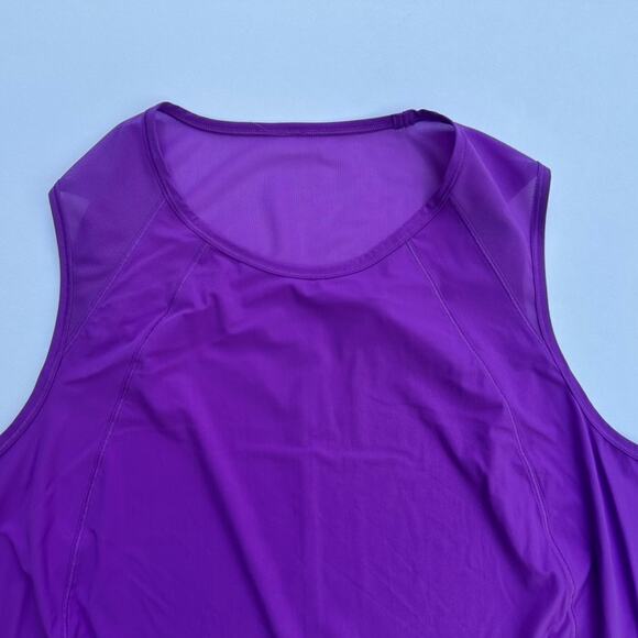 Lululemon Sculpt Tank Top Moonlit Magenta Plus Size 14 Mesh Lightweight Loose - Picture 4 of 4